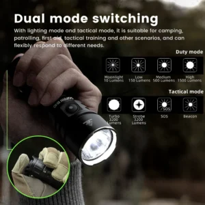 Rechargeable Powerful Torch With Spotlight